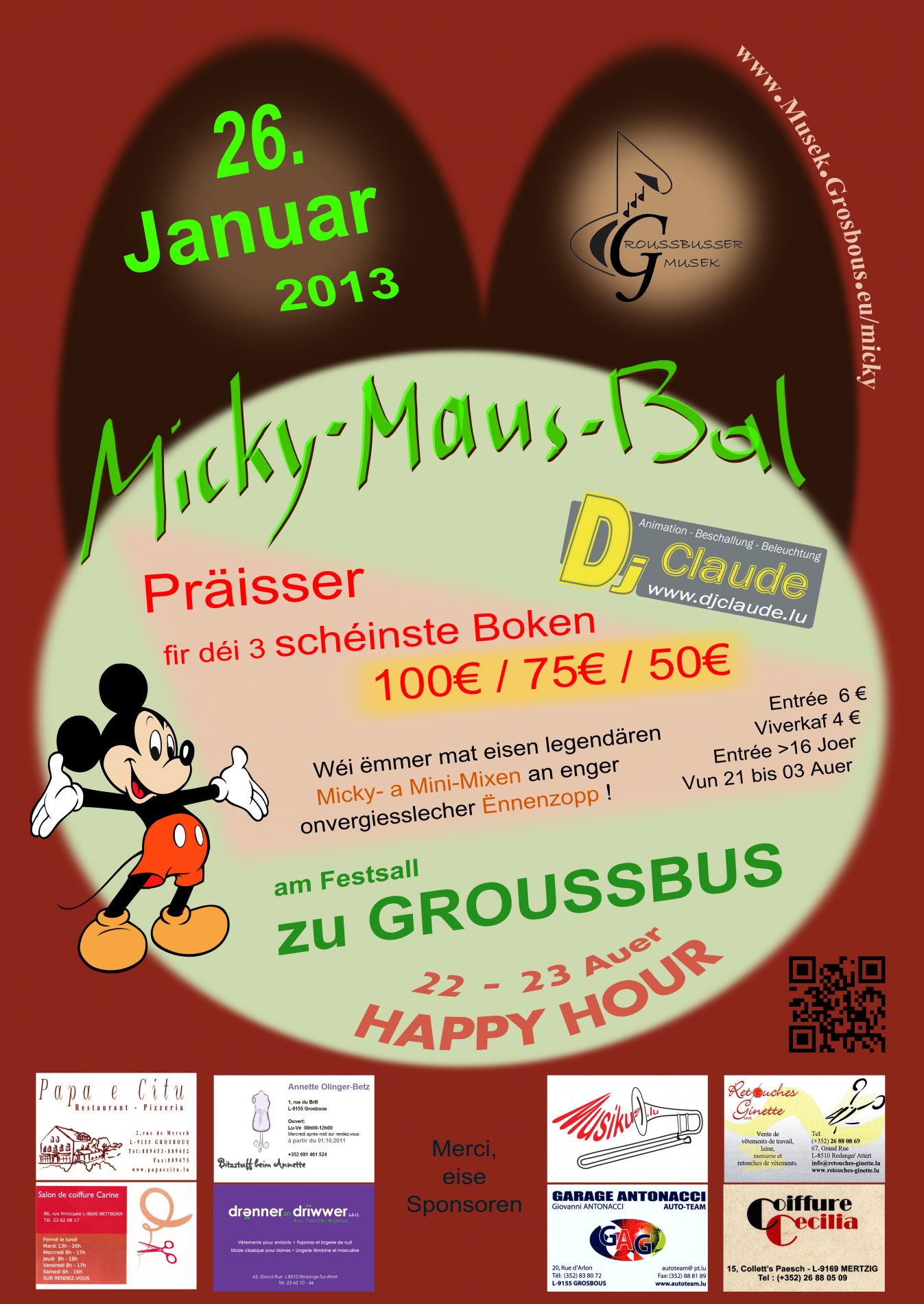 Affiche Micky-Maus-Bal 2013